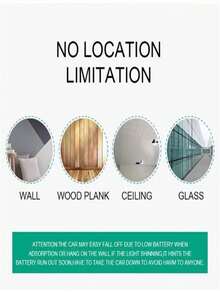 遥控攀爬车，强力吸盘，陆地/墙壁双模式，炫酷灯光，360°旋转，亲子互动，男孩女孩漂移特技攀爬玩具车，生日礼物（遥控图案随机，用户需自备3节AAA电池） - 彩色 - 查看 10