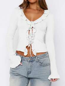 Women's Autumn Sexy Slim-Fit Wool Top