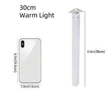 Intelligent LED Motion Sensor Light, Thin Cat Eye Mountain Shaped Lamp Strip For Home Decor, Rechargeable Self-Adhesive Cabinet Wardrobe Light, 10cm/200mAh, 30cm/400mAh, 50cm/400mAh Motion Sensor Cabinet Light