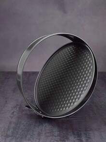 Juego de moldes pasteles repostería antiadherente desmontables para tartas ideal hornear en casa cocina horno bandejas fáciles limpiar almacenamiento resistente multiusos repostería profesional - Negro - Ver 7