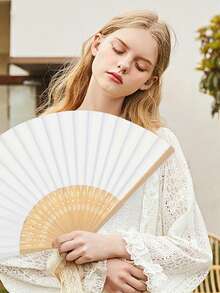 3/15/30pcs/Set Pink Wedding Paper Fan Set | Ladies' Folding Fans With Thank You Tags And Tulle Bags - Bridesmaid Gifts, Bridal Dance Props, Wedding Decorations, Party Accessories, Bachelor Party Photo Props, Perfect Wedding Favors