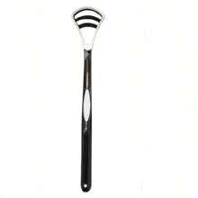10/1pc Portable Tongue Cleaner Scraper, Tongue Coating Remover For Bad Breath - Black - View 7