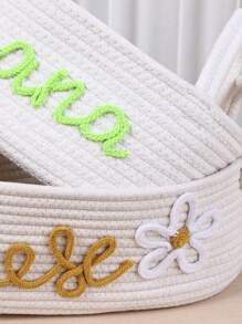 Cesto di immagazzinaggio intrecciato personalizzato su misura, fatto a mano, per giocattoli per bambini, cesto per il bucato, design carino per bambini, regalo per le feste, contenitore per la stanza del bambino, organizer per cosmetici e trucchi, multifunzionale, anti-muffa, decorativo, riutilizzabile, elegante, di alta qualità, colorato, moderno, personalizzato, unico, regalo ideale per lui, regalo ideale per lei
