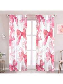 2 Rèm cửa sổ trang trí nơ màu hồng xanh dễ thương và ngọt ngào - Thiết kế túi thanh để đảm bảo sự riêng tư và dễ lắp đặt - Hoàn hảo cho trang trí phòng khách và phòng ngủ, có thể giặt bằng máy, rèm trang trí hình trái tim cho bé gái vào dịp Giáng sinh và năm mới - Nhiều màu - Xem 17