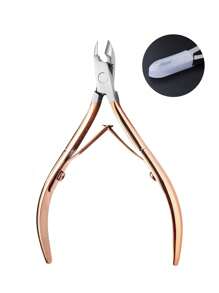 1pc Stainless Steel Cuticle Nipper, Nail Clipper, Nail Trimmer, Ingrown Toenail Clipper, Manicure Tool Set