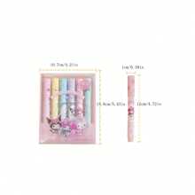 6pcs Sanrio Neon Highlighter Set, Multi-Color Neon Highlighter Pens With Hello Kitty & Friends Print, Soft Tip, Multi-Purpose Marker Pens, Note Taking And Highlighting, Back To School - Multicolor - View 11