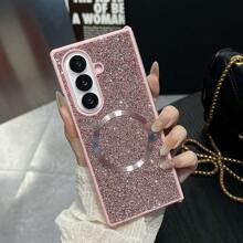 keshengtai 1 件闪亮亮片和水钻磁性手机壳适用于三星 Galaxy Z Fold 7/6/5/4/3 5G 防水防震防摔防刮