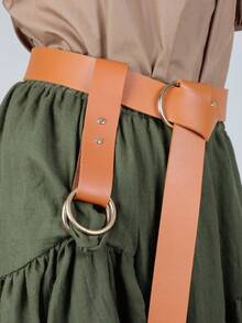 1pc PU Leather Skirt Clip For Renaissance Medieval Viking Belts For Renaissance Faire LARP Cosplay Costumes (Belt NOT Included) Halloween - Multicolor - View 2