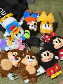 Pop Mart Disney Mickey Family Together Series Plush Keychain Cute Single Blind Box (Only One Box) – Official POP MART, Random Character, Cute Collectible
