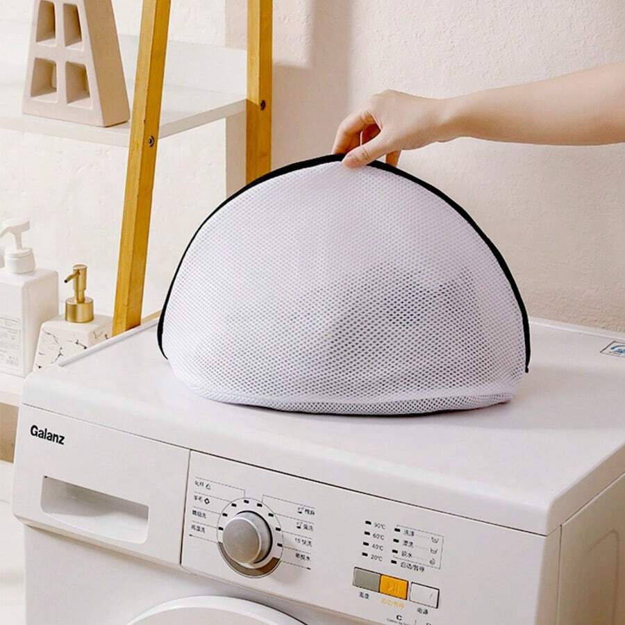 1 pieza Bolsa de malla para la colada, adecuada para zapatos y otros artículos, bolsa de viaje para zapatos duradera, lavable a máquina, con cremallera, también se puede usar para calcetines, sujetadores, ropa interior, medias, multiprotección, adecuada para viajes y uso doméstico, artículos del hogar, artículos de primera necesidad - Multicolor - Ver 1