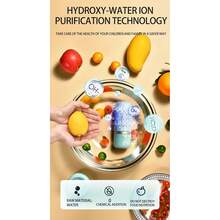 SOKANY USB Smart Wireless Charging Portable Fruit And Vegetable Cleaner, Compact Capsule Design, Easy To Carry And Store, ABS Plastic, Quick Cleaning In 5 Minutes