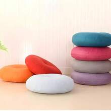 1 chiếc gối tròn lớn (40cm) dày - Phong cách Nhật Bản, thích hợp cho ban công/bệ cửa sổ/tatami/bệ cửa sổ/sàn nhà - Nhiều màu - Xem 2