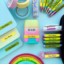 Custom Name Stickers Dedicated To Educational And Office Tools: Enhance Learning, Work, And Creative Experiences - Essential For Academic Students, Dedicated Employees, And Artistic Professionals. Personalized Labels, High-Quality Stickers, And Stationery Organizing Supplies. - Multicolor - View 6