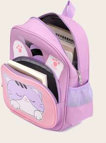 New Cute Cartoon Pattern Children's Backpack, Travel Vacation Backpack, Back To School Backpack - Multicolor - View 7