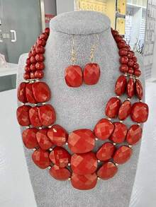 1 Set de joyas hechas a mano con estilo bohemio - Disponible en varios colores, diseño multifuncional y multicapa, adecuado para todas las estaciones, excelente para regalos y uso diario - conjunto de joyas - Ver 26