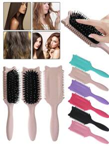 1 件卷发梳、卷发刷、卷发刷、卷发刷，用于梳理和塑造男士和女士卷发，以减少拉扯和卷发分离、发刷、梳子、美发工具、美发产品和配件，适用于理发沙龙美容旅行必需品