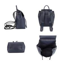 Mochila de mujer con cordón azul marino elegante - Ligera y espaciosa para uso diario