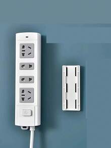 4 件套壁挂式塑料路由器支架，无需钻孔，电源板线缆管理整理器 - 彩色 - 查看 4