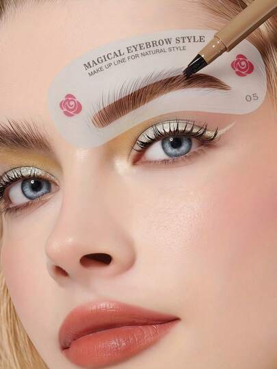 24-Piece Eyebrow Stencil Set, Professional Brow Grooming Kit With Makeup Styling Aids, Portable For Travel, Vacation & Beach Use, Must-Have Beauty Tool, Perfect Gift For Women & Girls,Cheap,Valentine's Day,Cheap Items,Travel,Travel Essential,Room Decor,Valentine's Gift,Cheap Stuff,Room,1 Dollar Items,Vacation Essentials,Gifts For Women,Bedroom,Valentine,99 Cent