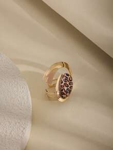 1pc/Set Vintage Elegant High-Quality Alloy Resin Inlaid Stainless Steel Women's Earrings, Ring, Bracelet, Necklace Jewelry Set, Fashionable Luxurious Golden Accessories Suitable For Women's Banquet, Party, Wedding, Holiday, Valentine's Day Gift - Elegant Style - View 15