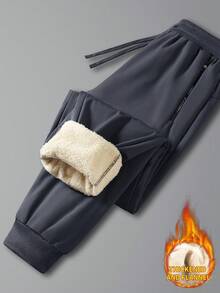 Women'S Thermal Lined Sports Pants, Warm, Fashionable, Versatile, Ankle-Tied, Thick, Thermal Lined, Autumn/Winter Tights