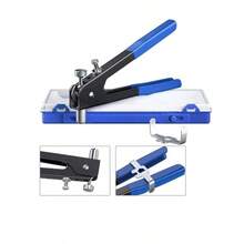 86 Piece Heavy Duty Hand Rivnut Tool Kit, Metric Blind Rivet Nut Gun With M3 M4 M5 M6 M8 Assorted Rivnuts, Portable Storage Case Hand Threaded Riveter For Car Repair Woodworking Furniture Metal Fabrication - Blue - View 7