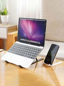 1 件便携式、可折叠、可调节笔记本电脑支架，适用于小型笔记本电脑、iPad 平板电脑和阅读书籍