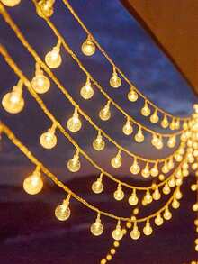 1条1.5米/3米/6米家居装饰LED仙女透明泡泡水晶球串灯,适用于家居装饰、卧室装饰、房间装饰、婚礼装饰、生日装饰,可用于婚礼装饰、卧室装饰、派对装饰、母亲节装饰、音乐节装饰,透明泡泡水晶球,营造温馨浪漫的氛围,适用于客厅、桌子、墙壁、节日悬挂装饰 - 透明氣泡球 - 查看 6