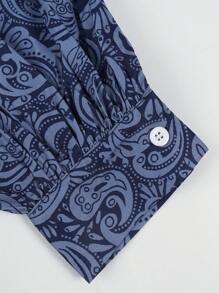 ii Paisley Print Casual Vacation Shirt