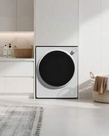 TABU 3.0 Cubic Feet ( 13 Lbs) Compact High Efficiency Electric Dryer,Multi-Mode Installation Dryer With Air Dry, Portable Dryer In White For Apartments/Bathrooms/Rv Camping, Easy Knob-Control Panel For Friendly-Use - US B Type Plug(110-127V) - View 2