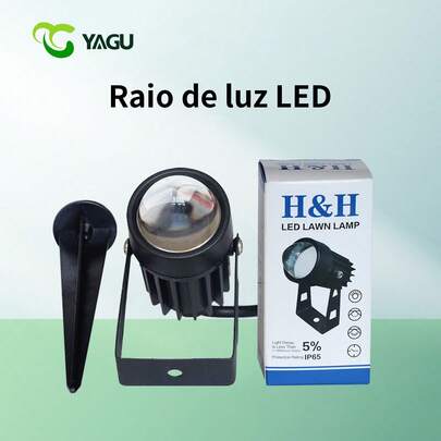 Holofote LED RGB Para Exterior , 5W Prova D'água Com Ângulo De Feixe Estreito Paisagem Jardim De Rua