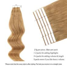 20pcs Straight Thick Tape In  Remy Human Hair Extension For Salon  Dark Brown Color 2# 16-26 Inches Silk Straight Double Side Seamless Skin Weft Hair Extension ,Feel - Easy To Apply And Reuse, High Quality Natural Style Tape In Hair  Extentions - S12 - Xem 5