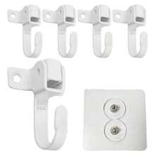 5PCS Kitchen Adjustable Hook Dualpurpose Movable Sidemounted Toploading Hook