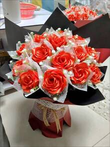 1pc 4cm Gold Ribbon, Ribbon, Colorful Ribbon, Ribbon For Wedding Cake Decoration, Chair Back, Gift Wrapping, DIY - Multicolor - View 6