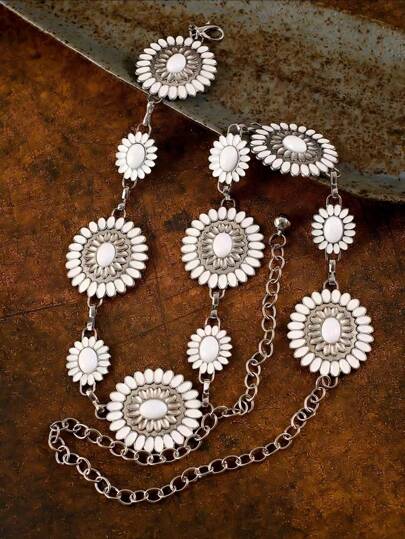 1 pièce Chaîne de ventre de mariée, accessoire polyvalent décontracté rétro pour l'automne, Halloween