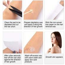 1 Roll Non-Woven Fabric Depilatory Wax Paper, Suitable For Body Hair Removal, Can Be Used As Wax Strip Roll For Wax Heater, High Quality - Multicolor - View 4