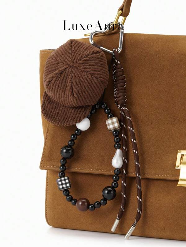 Vintage Fashion Mini Hat Pendant Keychain, Creative Casual Cute Decorative Accessory
