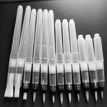 1/3/7pcs Watercolor Brush Set - Easy To Refill, Ideal For Beginner And Artist Watercolor Brushes, Refillable Watercolor Brushes. Premium Nylon Paintbrushes With Water Reservoir, 7 Brush Shapes, Suitable For Oil, Acrylic, Watercolor - Great For DIY Art Projects, Back To School, Christmas, Halloween, Thanksgiving Craft Supplies - White - View 8