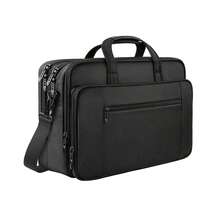 MANCRO Laptop Bag 17 Inch, Large Laptop Messenger Shoulder Handbag Expandable With 2 Compartments For Men, Waterproof Business Travel Work Bag Briefcase For 17 Inch Notebook Computer Tablet,Black - Black - View 2