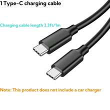 YITUMU Caricabatterie per auto con display digitale della tensione - 2 porte USB + Type-C e doppia porta per accendisigari | Ingresso 12V/24V per telefoni/tablet/ventilatori USB