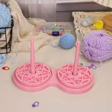 Dual Yarn Spinners Knitting Rotary Plastic Tools, Detachable Yarn Holders, Double Vertical Spinning Stand, Textile Wool Agri Flower Knitting Rotary Hand Knitting Tool 3D Printed