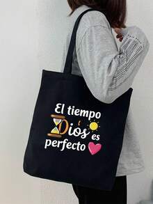 Bộ túi đeo vai bằng vải canvas in họa tiết, bao gồm túi đựng mỹ phẩm cùng màu, túi tote thời trang dung tích lớn phù hợp cho du lịch, đi học, mua sắm và sử dụng hàng ngày; túi đa năng có thể tái sử dụng, phù hợp cho bãi biển, sinh nhật, kỳ nghỉ, đám cưới; món quà lý tưởng cho phụ nữ, sinh viên, giáo viên; túi tote đựng đồ màu đen hoặc trắng, hoàn hảo cho mùa tựu trường và những chuyến đi cuối tuần. - Nhiều màu - Xem 2