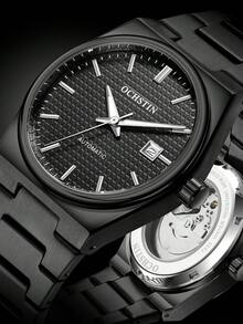 OCHSTIN Herren Goldene Uhr, Luxus Edelstahl Uhr, personalisierte vollautomatische mechanische Uhrwerk Armbanduhr, klassische Herrenuhren