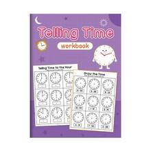 Lachilly Children's Learning Time Recognition Exercise Book, Telling Time Clock Learning Workbook, Draw The Time Educational,Write The Time To Nearest Minute, Kindergarten Math Practice, Classroom Homeschool Teacher Must-Haves, Time-Telling Learning Materials - Multicolor - View 5