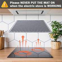 1pc Silicone Stove Mat, Sink Mat Electric Stove Top Cover, Placemat, Electronic Stove Heat Insulation Mat, Drying Mat, Kitchen Items Seafood Boil Kitchen Drain Mat Silicone Drain Mat Kitchen Mat Cutting Board Kitchen Gadgets - Multicolor - View 8