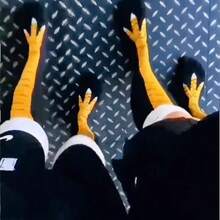 1/2 pares de calcetines sobre la rodilla con diseño de garra de pollo, unisex y divertidos. Calcetines únicos aptos para uso diario, deportes, reuniones, Y2K, calcetines acogedores