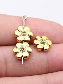 12pcs/Pack 10x10mm Flower Beads, Jewelry Accessories, DIY Jewelry Making, DIY Earrings, Necklaces, Bracelets, Keychains, Valentine's Day Gift - Flower Beads - View 14