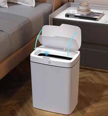Trash Can With Smart Automatic Sensor Easy Open With Touch Home Trash Can 15 Liters - Aleatório - 查看 4