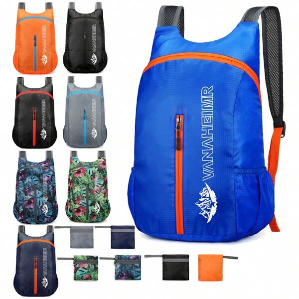 Ultra Lightweight Packable Backpack Travel Hiking Daypack Foldable Backpack For Men Women, Foldable Hiking Backpacks Water Resistant Small Folding Daypack For Travel, Foldable Packable Backpack With Phone Pocket, Lightweight Travel Daypack For Camping Outdoor