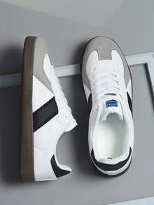 Retro Men's Casual Soft Bottom Lace Up Round Toe Sports Shoes - Multicolor - View 5